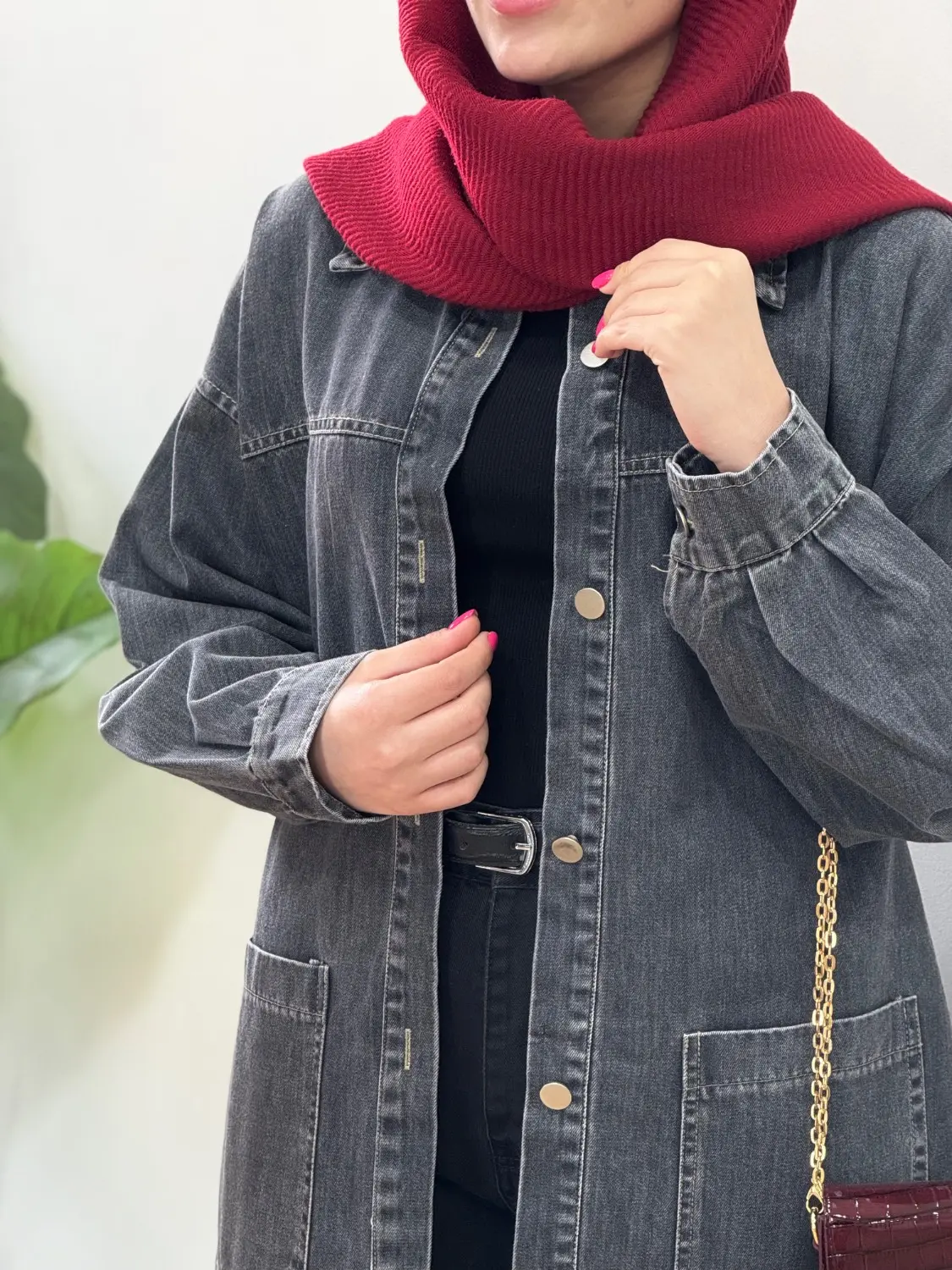 کت جین کاغذی کیمیا با قد بلندتر (ایراد دار )